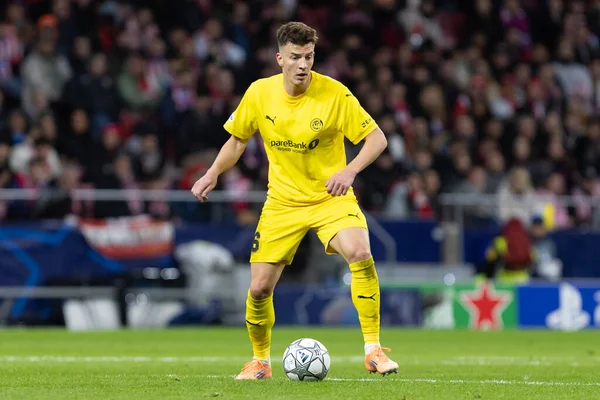 Madrid, İspanya - 28 Ocak 2026: Madrid 'de Atletico Madrid ile Pod / Glimt arasında oynanan Şampiyonlar Ligi maçı. Maç sırasında Pod / Glimt oyuncuları. Şampiyonlar Ligi 2026.