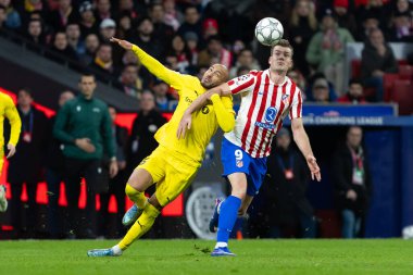 Madrid, İspanya - 28 Ocak 2026: Madrid 'de Atletico Madrid ile Pod / Glimt arasında oynanan Şampiyonlar Ligi maçı. Maç sırasında Pod / Glimt oyuncuları. Şampiyonlar Ligi 2026.