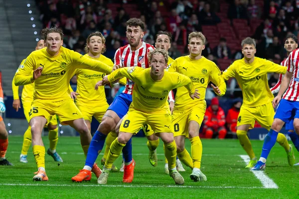Madrid, İspanya - 28 Ocak 2026: Madrid 'de Atletico Madrid ile Pod / Glimt arasında oynanan Şampiyonlar Ligi maçı. Maç sırasında Pod / Glimt oyuncuları. Şampiyonlar Ligi 2026.
