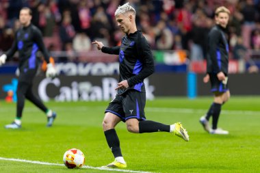 Madrid, İspanya - 12 Şubat 2026: Atletico Madrid ile FC Barcelona arasında Copa del Rey yarı final maçı. FC Barcelona oyuncuları maç boyunca.