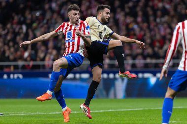 Madrid, İspanya - 12 Şubat 2026: Atletico Madrid ile FC Barcelona arasında Copa del Rey yarı final maçı. FC Barcelona oyuncuları maç boyunca.