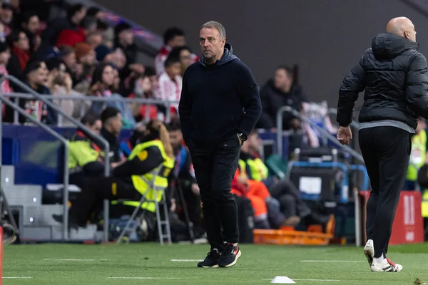 Madrid, İspanya - 12 Şubat 2026: Atletico Madrid ile FC Barcelona arasında Copa del Rey yarı final maçı. FC Barcelona oyuncuları maç boyunca.