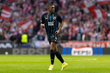 Madrid, İspanya - 24 Şubat 2026: Atltico de Madrid ile FC Bruges arasında oynanan Şampiyonlar Ligi maçı. Maç sırasında Atltico de Madrid oyuncuları. Şampiyonlar Ligi.
