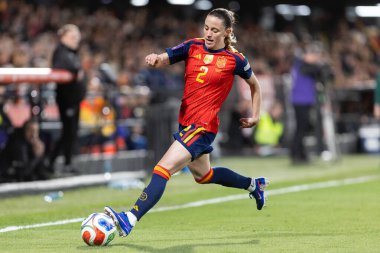 Castellon, İspanya - 3 Mart 2026: İspanya ile İzlanda arasındaki Dünya Kupası ön eleme maçı Castellon de la Plana 'da oynandı. İspanya 'dan oyuncular.