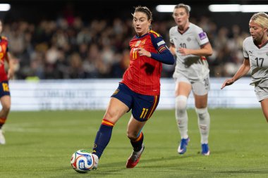 Castellon, İspanya - 3 Mart 2026: İspanya ile İzlanda arasındaki Dünya Kupası ön eleme maçı Castellon de la Plana 'da oynandı. İspanya 'dan oyuncular.