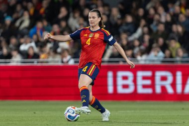 Castellon, İspanya - 3 Mart 2026: İspanya ile İzlanda arasındaki Dünya Kupası ön eleme maçı Castellon de la Plana 'da oynandı. İspanya 'dan oyuncular.