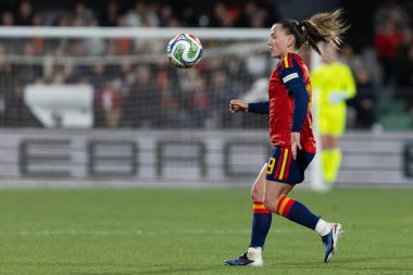 Castellon, İspanya - 3 Mart 2026: İspanya ile İzlanda arasındaki Dünya Kupası ön eleme maçı Castellon de la Plana 'da oynandı. İspanya 'dan oyuncular.