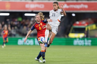 Castellon, İspanya - 3 Mart 2026: İspanya ile İzlanda arasındaki Dünya Kupası ön eleme maçı Castellon de la Plana 'da oynandı. İspanya 'dan oyuncular.