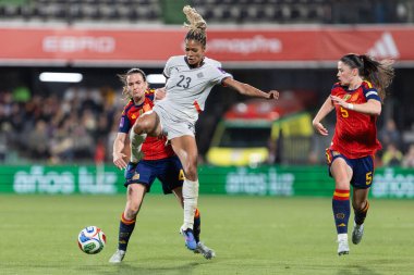 Castellon, İspanya - 3 Mart 2026: İspanya ile İzlanda arasındaki Dünya Kupası ön eleme maçı Castellon de la Plana 'da oynandı. İspanya 'dan oyuncular.