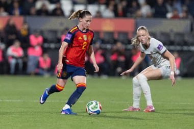 Castellon, İspanya - 3 Mart 2026: İspanya ile İzlanda arasındaki Dünya Kupası ön eleme maçı Castellon de la Plana 'da oynandı. İspanya 'dan oyuncular.