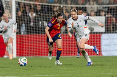 Castellon, İspanya - 3 Mart 2026: İspanya ile İzlanda arasındaki Dünya Kupası ön eleme maçı Castellon de la Plana 'da oynandı. İspanya 'dan oyuncular.