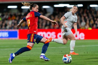 Castellon, İspanya - 3 Mart 2026: İspanya ile İzlanda arasındaki Dünya Kupası ön eleme maçı Castellon de la Plana 'da oynandı. İspanya 'dan oyuncular.