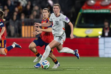 Castellon, İspanya - 3 Mart 2026: İspanya ile İzlanda arasındaki Dünya Kupası ön eleme maçı Castellon de la Plana 'da oynandı. İzlandalı oyuncular.