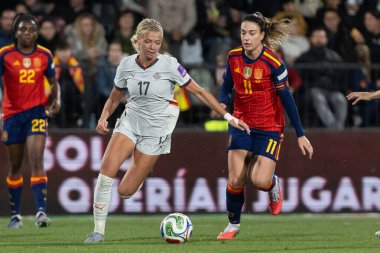 Castellon, İspanya - 3 Mart 2026: İspanya ile İzlanda arasındaki Dünya Kupası ön eleme maçı Castellon de la Plana 'da oynandı. İzlandalı oyuncular.