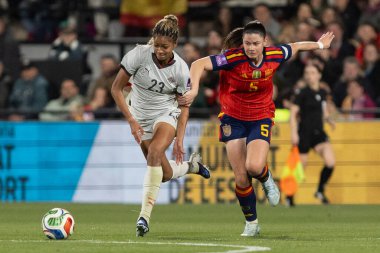 Castellon, İspanya - 3 Mart 2026: İspanya ile İzlanda arasındaki Dünya Kupası ön eleme maçı Castellon de la Plana 'da oynandı. İzlandalı oyuncular.