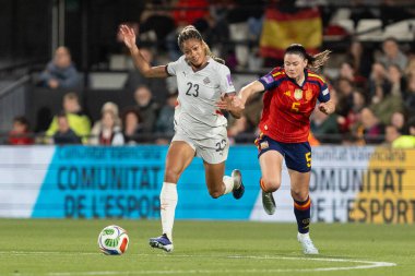 Castellon, İspanya - 3 Mart 2026: İspanya ile İzlanda arasındaki Dünya Kupası ön eleme maçı Castellon de la Plana 'da oynandı. İzlandalı oyuncular.