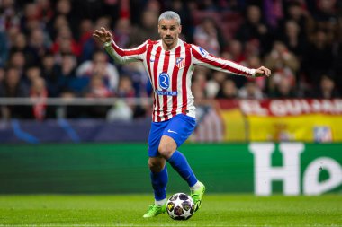Madrid, İspanya - 10 Mart 2026: Atletico Madrid ile Tottenham Hotspur arasında oynanan Şampiyonlar Ligi maçı Metropolitano Stadyumu 'nda oynandı. Atletico Madrid oyuncuları.