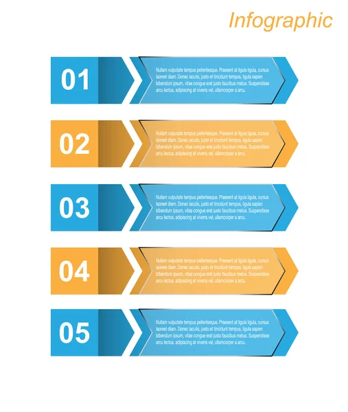 Infographic şablon tasarımı — Stok Vektör