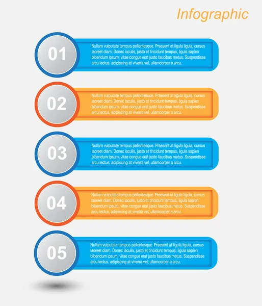 Design de modelo infográfico — Vetor de Stock