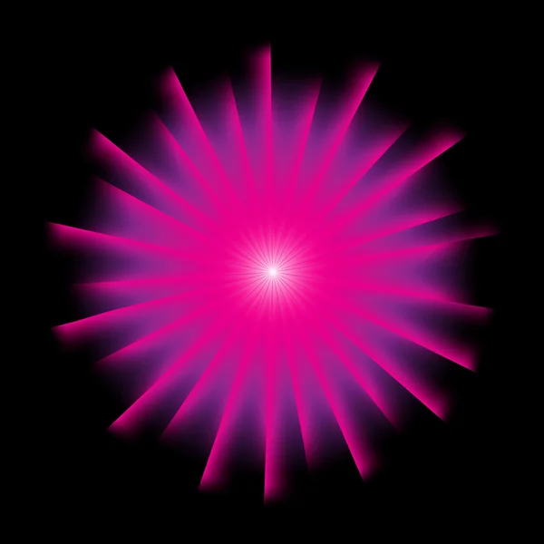 Luzes fundo explosão com cor rosa . — Vetor de Stock