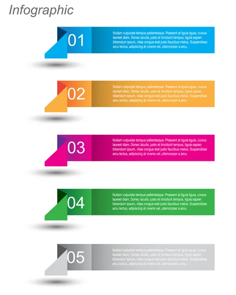 Infographic şablon tasarımı — Stok Vektör