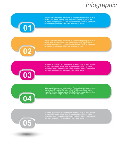 Infographic şablon tasarımı — Stok Vektör