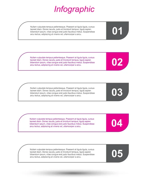 Infographic template design — Stock Vector