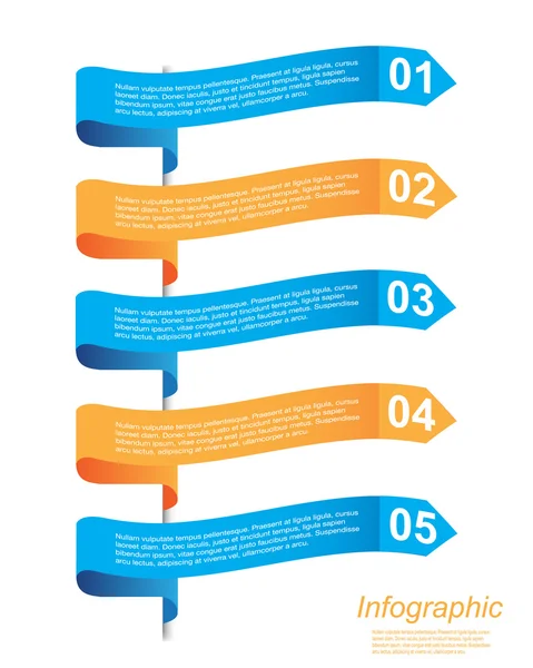 Infografische Vorlagengestaltung — Stockvektor