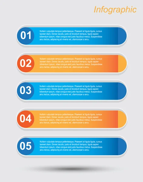 Design de modelo infográfico — Vetor de Stock