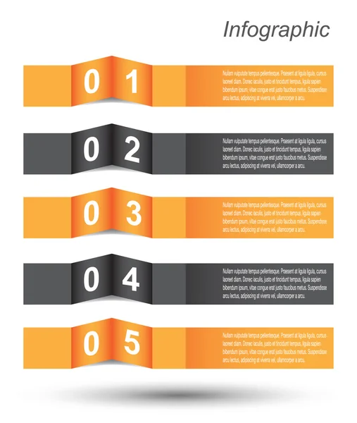 Diseño de plantilla infográfica — Vector de stock