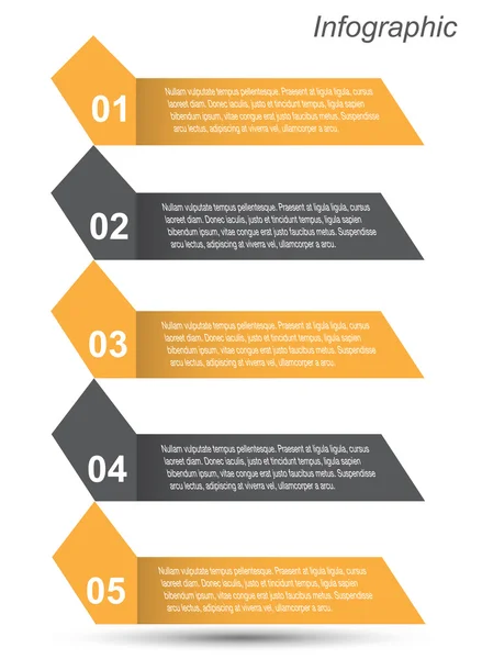 Infografische Vorlagengestaltung — Stockvektor