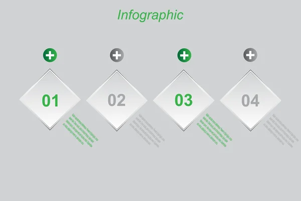 Modelo de design infográfico — Vetor de Stock