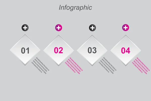 Infographic tasarım şablonu — Stok Vektör