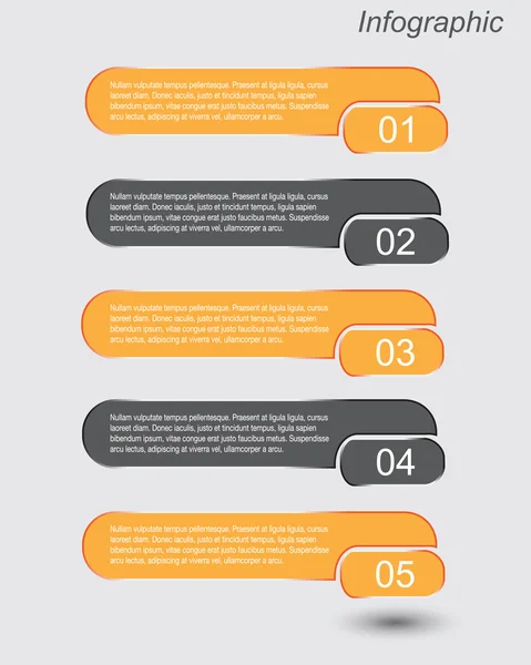 Design de modelo infográfico — Vetor de Stock