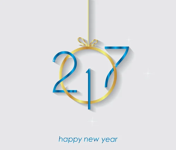 2017 Happy New Year fond pour les invitations, affiches festives . — Image vectorielle