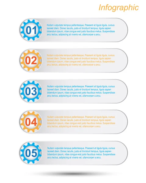 Conception de modèles d'infographie — Image vectorielle