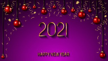 2021 Yeni Yıl Davetiyeleriniz, festival posterleriniz, tebrik kartlarınız için mutlu yıllar..