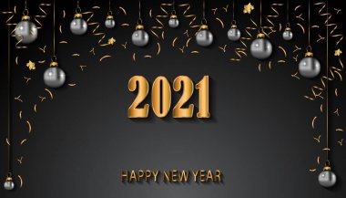 2021 Yeni Yıl Davetiyeleriniz, festival posterleriniz, tebrik kartlarınız için mutlu yıllar..