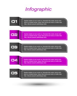 Web düzeni için bilgi grafikleri pankartları.