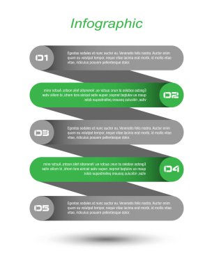 Web düzeni için bilgi grafikleri pankartları.