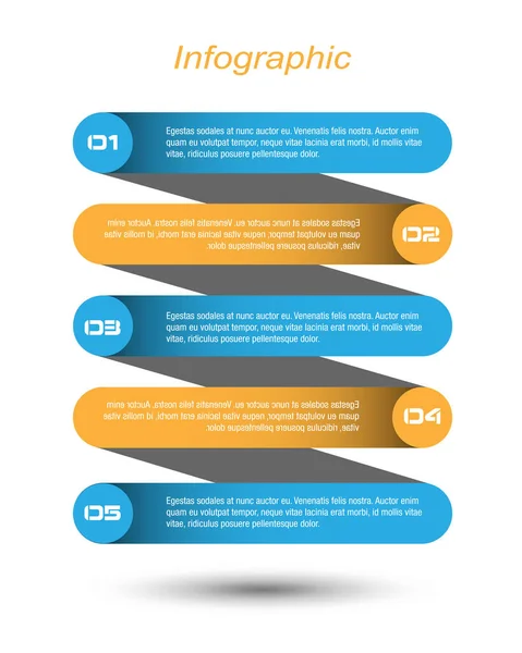 Banderas Infografía Para Diseño Web — Vector de stock