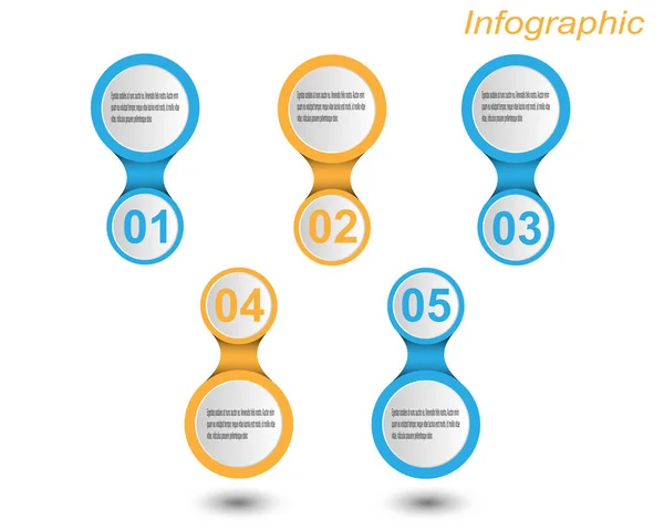 Design Infográficos Ideia Exibir Classificação Estatísticas — Vetor de Stock