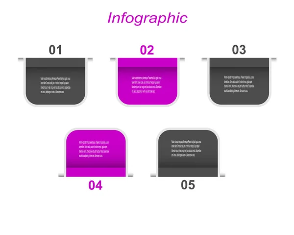 Infographic Design Idea Display Ranking Statistics — Stock Vector