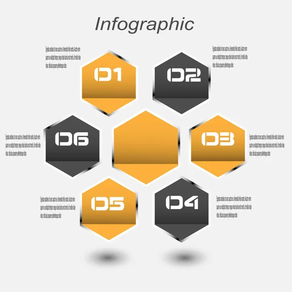 Progettazione Infografica Idea Visualizzare Classificare Statistiche — Vettoriale Stock