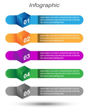 Web düzeni için bilgi grafikleri pankartları.