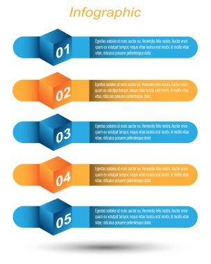 Web düzeni için bilgi grafikleri pankartları.