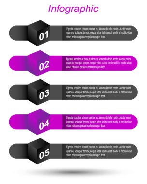 Web düzeni için bilgi grafikleri pankartları.