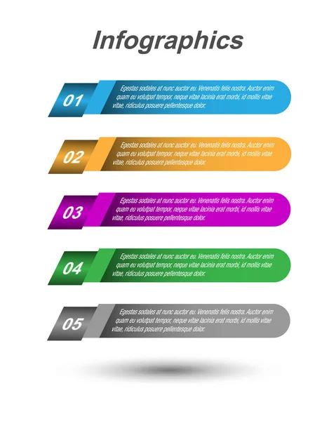 Bandeiras Infográficos Para Layout Web — Vetor de Stock