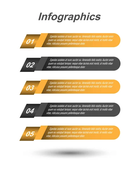 Infographics Banners För Webblayout — Stock vektor