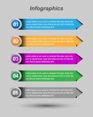 Web düzeni için bilgi grafikleri pankartları.